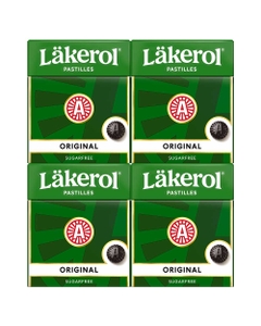 Läkerol Original suhkruvaba, 3 x 4-pack