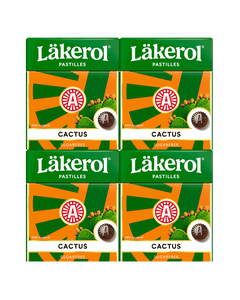 Läkerol Cactus sugar-free, 4-pack