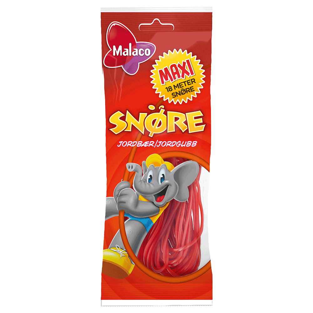 Malaco mansikkanauhat, 200 g