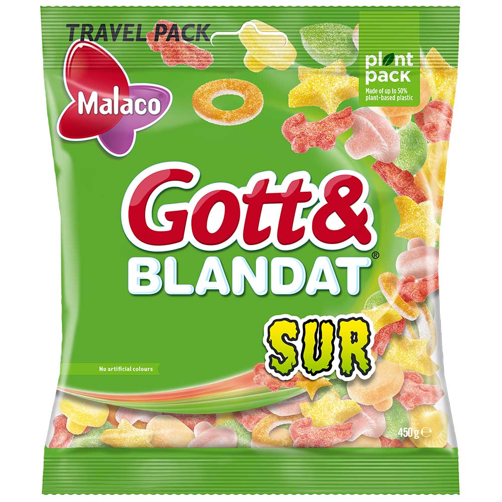 Malaco Gott & Blandat Surt 450g