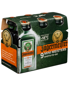 Jägermeister shots 35 %, 9 x 2 cl