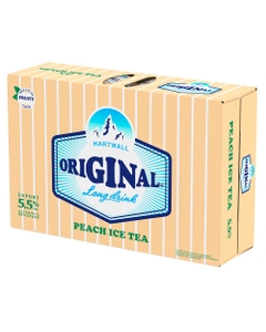 Hartwall Original Long Drink Peach Tea, 24-pack