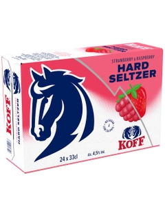 Koff Hard Seltzer Strawberry-Raspberry 4,5% 24-pack