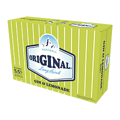 Hartwall Original Long Drink Gin & Lemonade, 24-pack 5,5 %