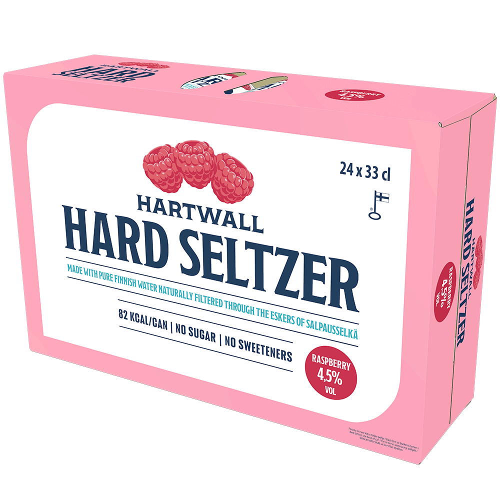 Hartwall Hard Seltzer Raspberry 24-pack 
